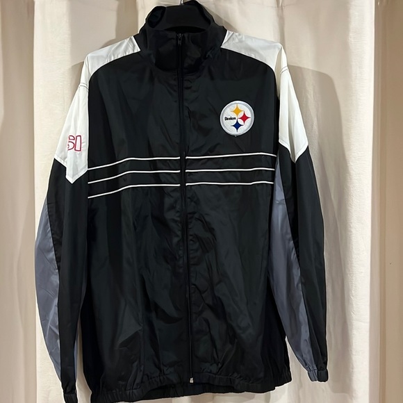 NFL Pittsburgh Steelers‎ Sports Illustrated Windbreaker Jacket Sz XXL - Picture 1 of 7